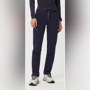 FIGS Yola Skinny Scrub Pants In Navy Blue Size L/P